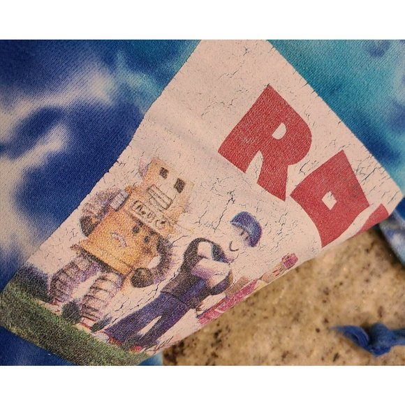 Roblox Blue Tie Dye Hoodie. Jon Lauren. Men's Size L. Front Pockets - Picture 5 of 12